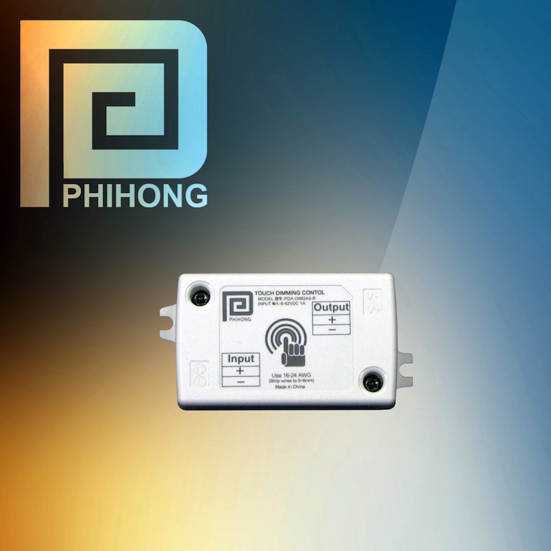 Phihong's 10A touch-dimming control module serves constant-voltage LED lighting